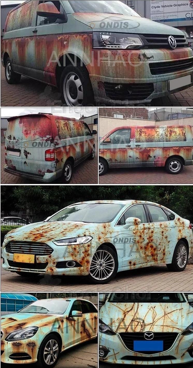 Car Sticker Rusty Car Wrapping Vinyl Foil Film Rust Vinyl Paper