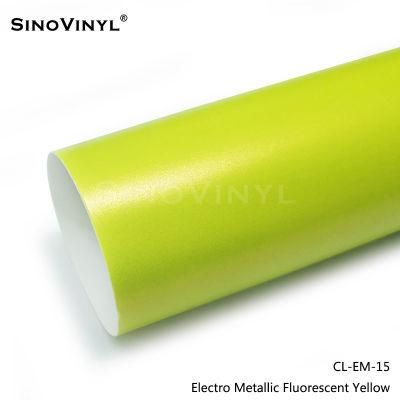 SINOVINYL Matte Electro Metallic 1.52x18m/5x59ft Car Color Change Wrapping Vinyl