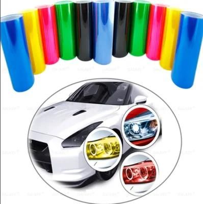 OEM Size 30cm*9m Size Light Black Car Head and Tail Light Film Sticker