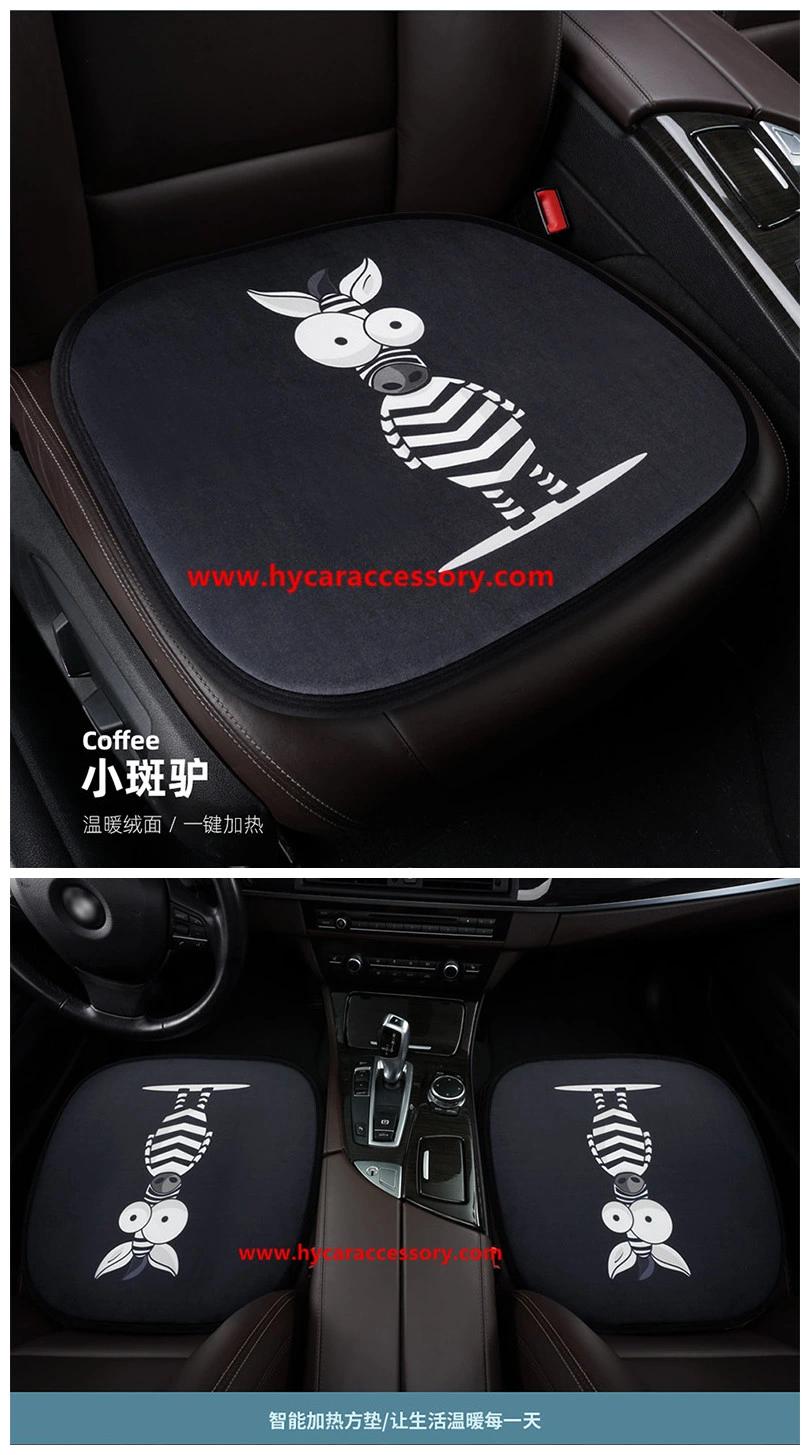 Car Decoration Car Interiorcar Accessory Home Office Universal Cartoon USB Heating Cushion Pad Winter Auto Car Heated Seat Cover