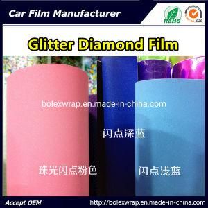 Colors Brilliant Diamond Film, Pearlized Diamond Car Body Vinyl Adhesive Sticker, Bubble Free Car Wrap Vinyl Film