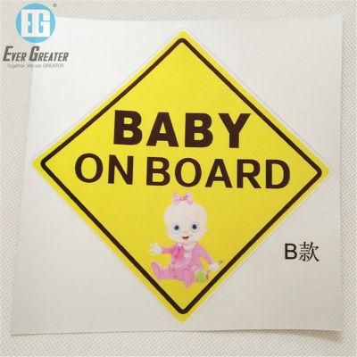 Wholesale Reflective Sticker Body Baby on Board Warning Car Sign Baby Car Sticker