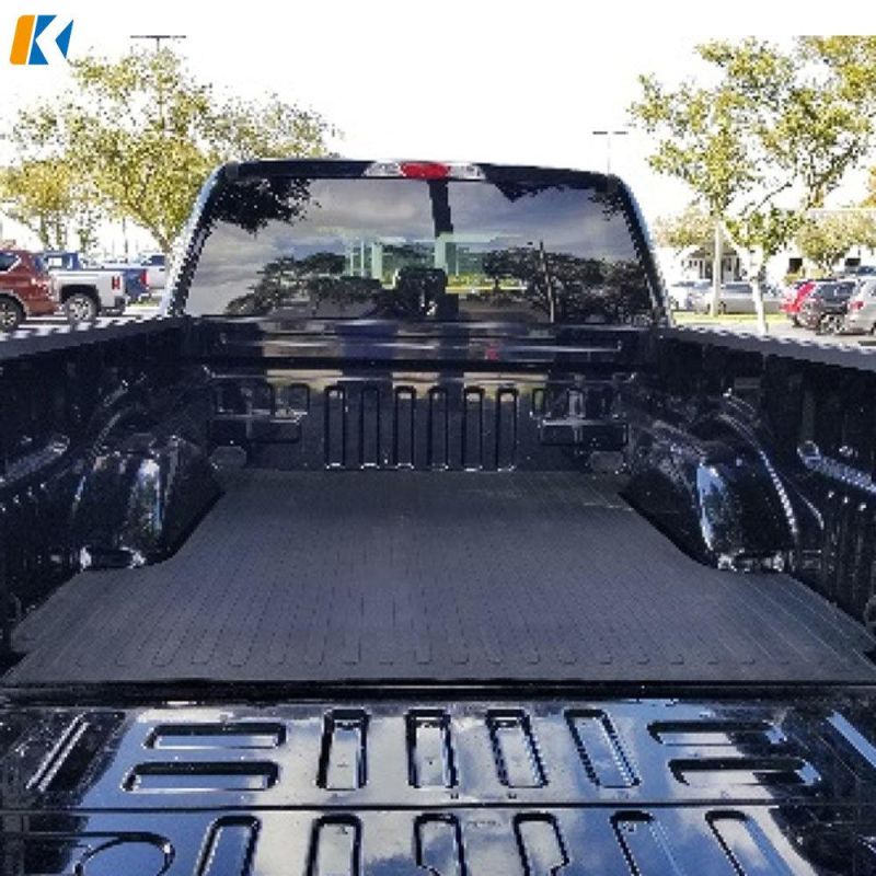 Custom Universal Black Rubber Pickup Truck Bed Mats for F150/F250/F350/Ranger/RAM 2500