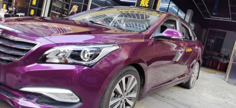 Satin Metallic Glossy Car Color Changing Film High-Grade Grape Purple Car Film