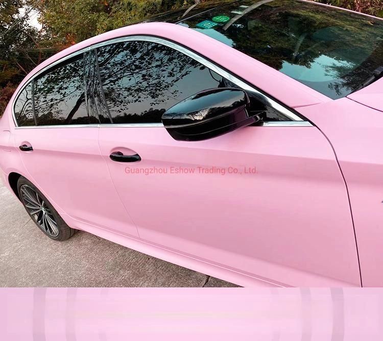 Self Adhesive Vinyl Uitra Matte Vinyl Wrap Carnation Pink Car Sticker