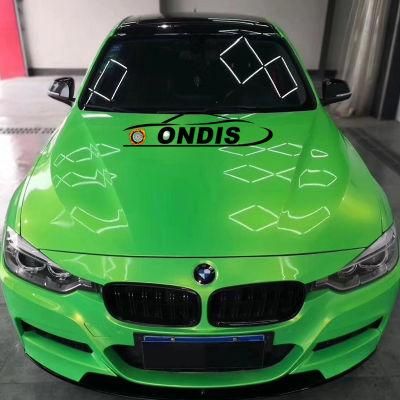 Hot Selling 1.52*18m Green Car Sticker Air Bubble Glossy Magic Vinyl Film Car Sticker