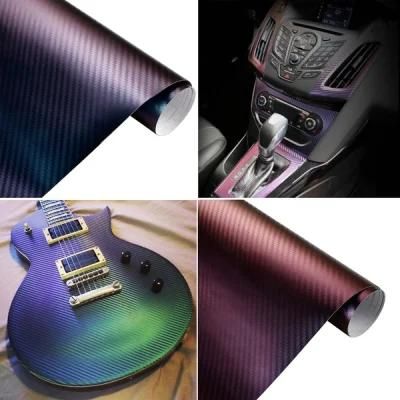 Chameleon 3D Carbon Fiber Vinyl Film Wrap Foil Auto Car Truck Body Decoration Sticker Decal Motorcycle Car Styling