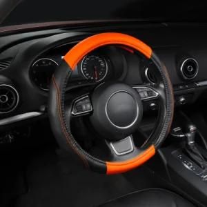 Universal New Sports Style Anti-Slip PU Leather Steering Wheel Cover