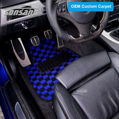 Tapetes PARA Automovil Car Carpet Checkered Race Floor Mats