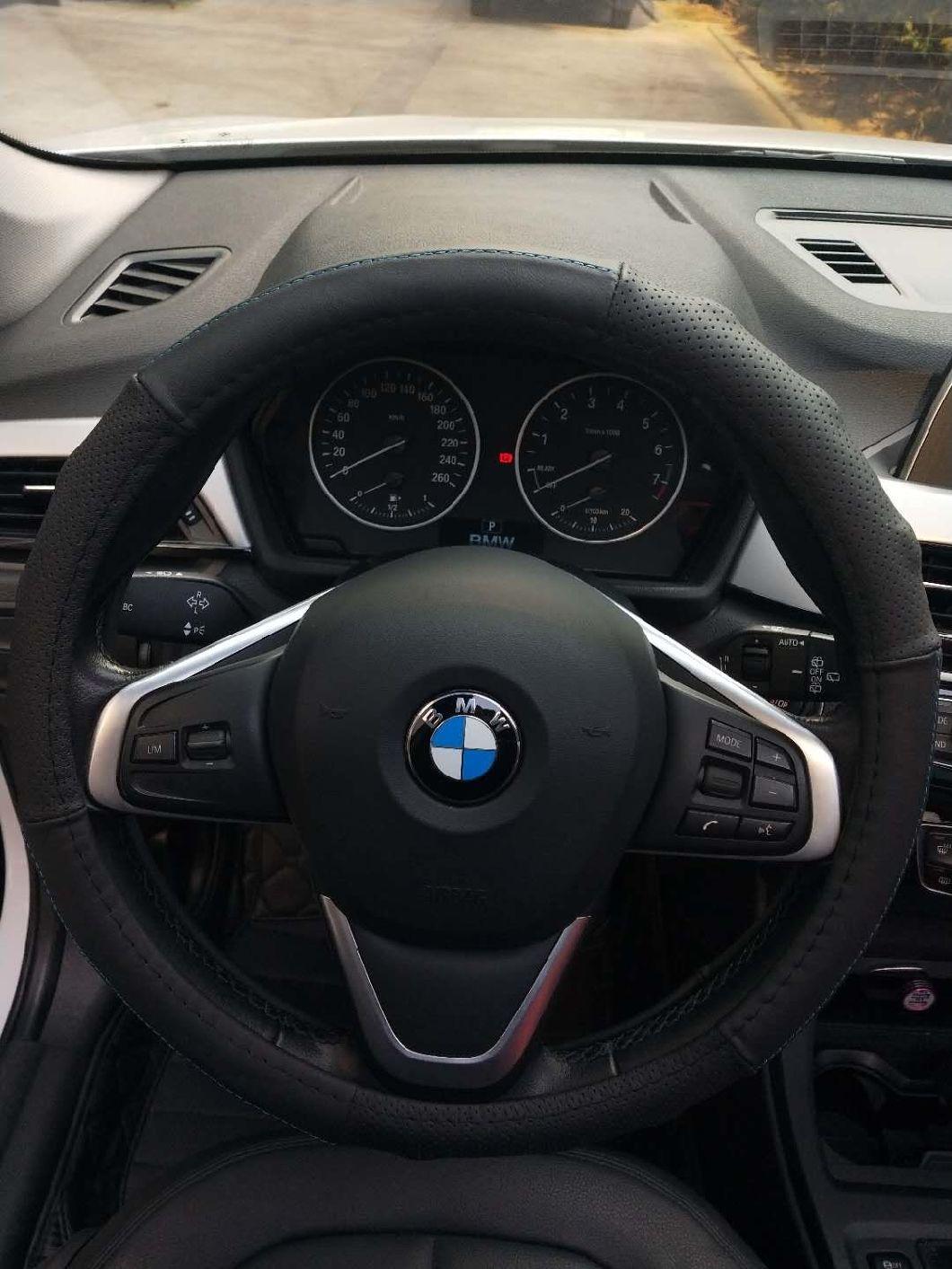 Glitter Genuine Leather Steering Wheel Cover with High Quality Wholesale