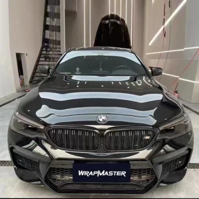 Tsautop 1.52*18m Pet Super Gloss Crystal Black Piano Car Wrapping Film Car Vinyl Wrap