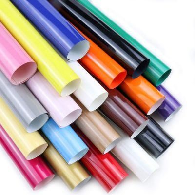 2021 High Quality Glossy and Matte 122X5000m Self Adhesive Film Sticker Roll Advertising Color Vinyl