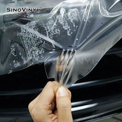 SINOVINYL Remove Glue Transparent Adhesive Vinyl Protective Plastic Car Wrap TPU PPF