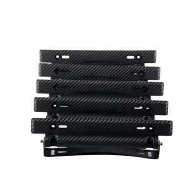 Adjustable Carbon Fiber Racing Car License Plate Frame Bracket Holder