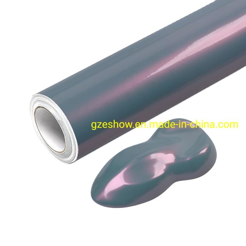 Gray Vehicle Wrapping Stickers Foil Vinyl Film