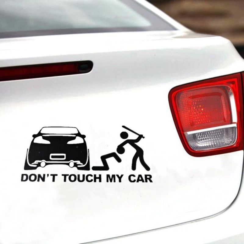 Car accessories sticker don′t touch my car funny car sticker