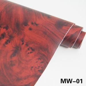 High Quality 1.52X30m Self Adhesive Vinyl Wood Grain Film Sticker