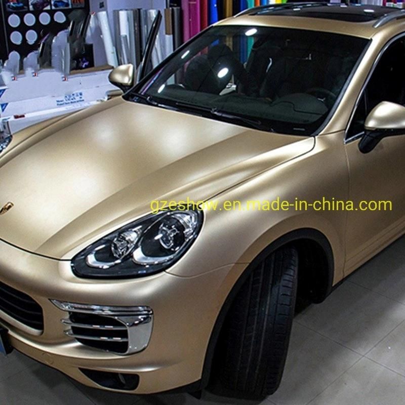 Champagne Gold Color Matte Chrome Car Vinyl Sticker