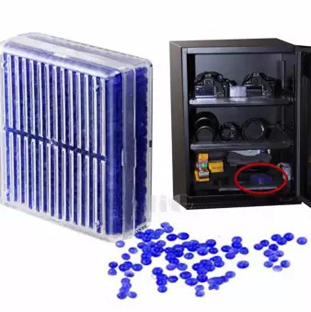 Blue Indicating Silica Gel Desiccant Canister Dehumidifier Moisture Absorb Box Dryer for Camera