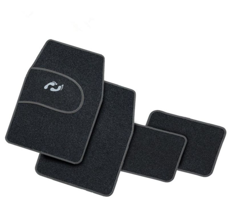 Car Accessory 4PCS Floor Mats in Gray Edge