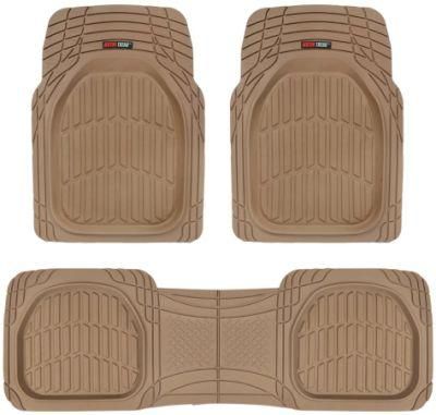 Contoured Gasket - Deep Disc Heavy Rubber Floor Mats for Automotive SUV Trucks and Vans - All-Weather Protection