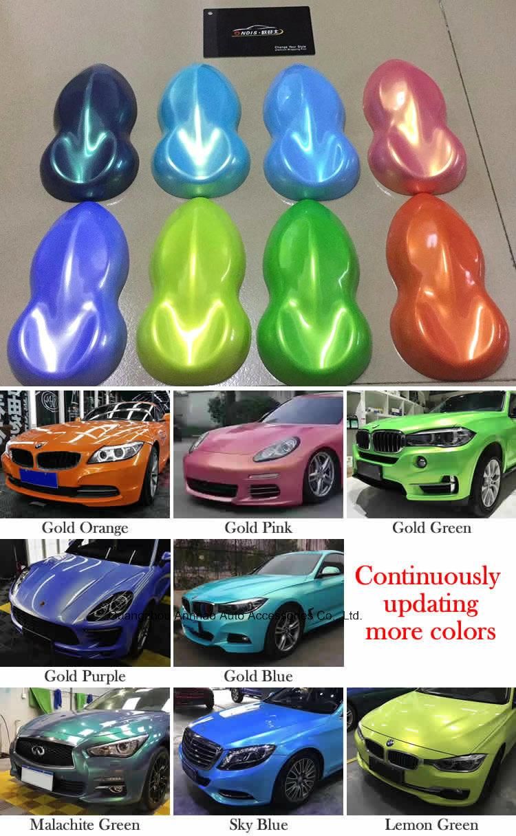 Hot Selling 1.52*18m Green Car Sticker Air Bubble Glossy Magic Vinyl Film Car Sticker