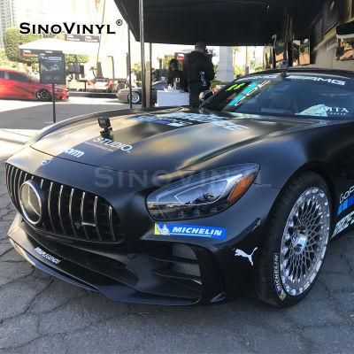 SINOVINYL Factory Price Ceramics Chrome Black Sticker Wrap Car Body Vinyl