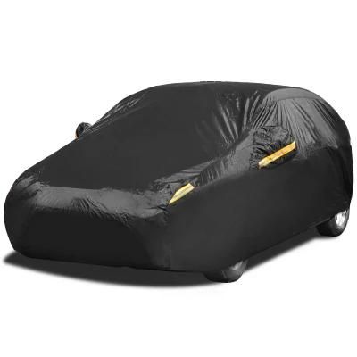 Heavy Duty Black Car Cover for Sedan Waterproof UV Protection