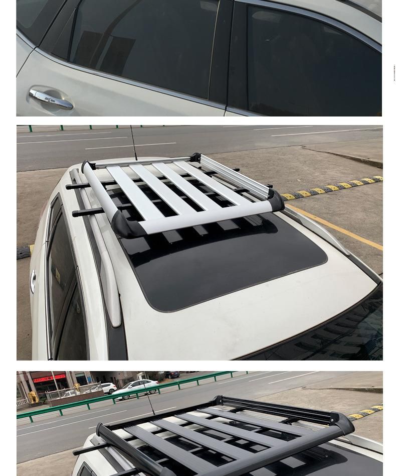 [Qisong] Aluminum Car Roof Luggage Rack Cargo Carrier Basket