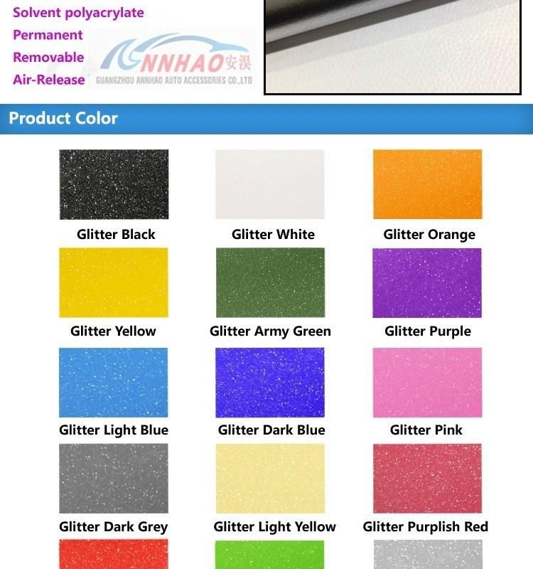 Car Accessories PVC Self Adhesive Glitter Vinyl Wrap Film