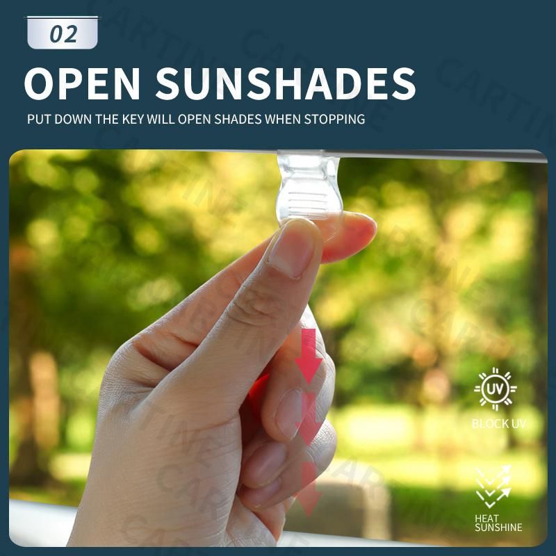 Car Window Retractable Sunshade UV Sunscreen Car Curtain