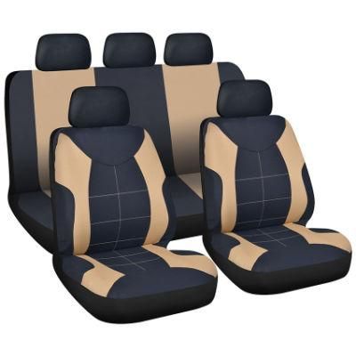 Non-Slip Classic Polyester Leather Seat Cover for Car PU