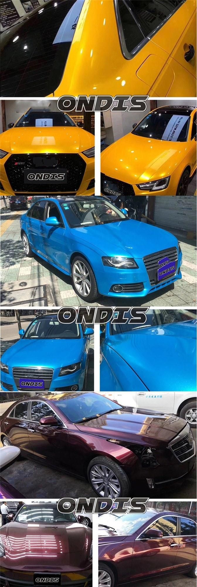 Crystal Metal High Bright Lake Blue Car Wrap Vinyl Film