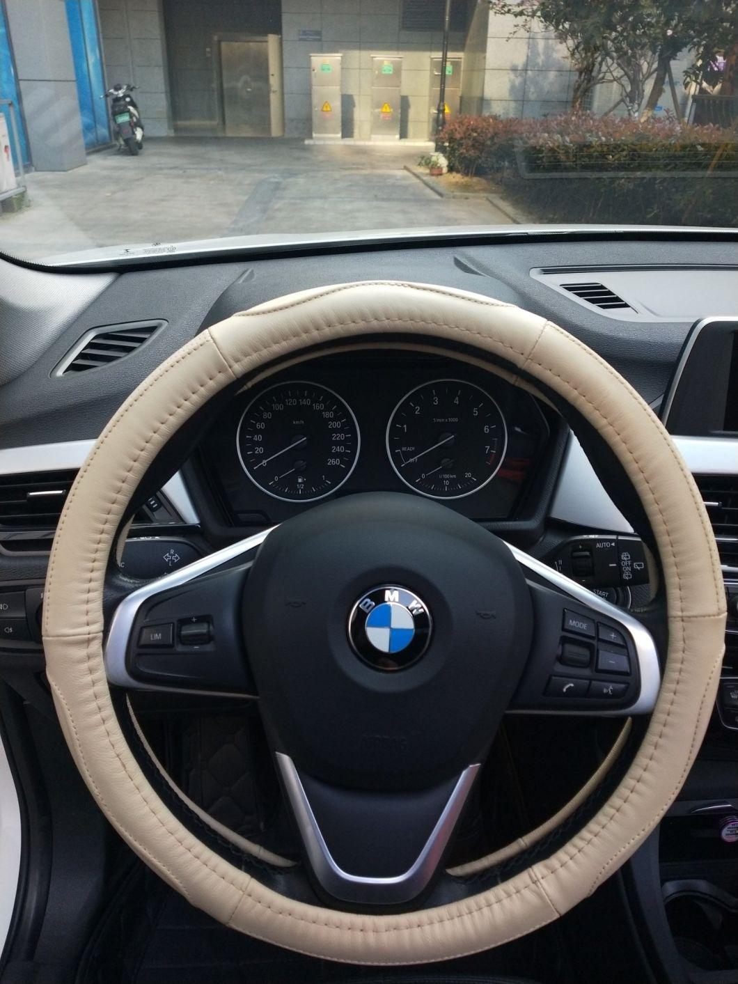 Genuine Leather Steering Wheel Cover with Light for Hot-Selling