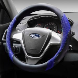 Blue Car Steering Wheel Cover 38cm Fashion Leather Steering-Wheel Cover