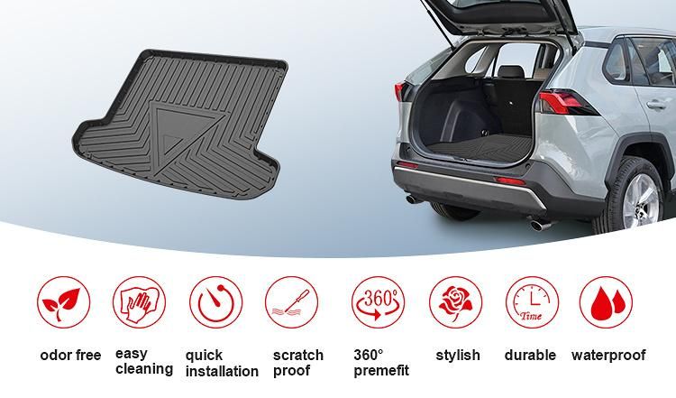 Custom Anti Slip 3D Cargo Liner Car Trunk Mat Use for Proton Saga 2016-2020