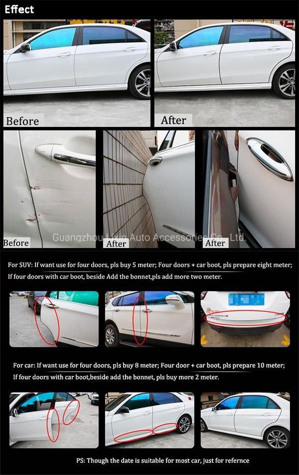 Clear Tpo Rubber 3m Car Door Edge Rubber Protectors Guard