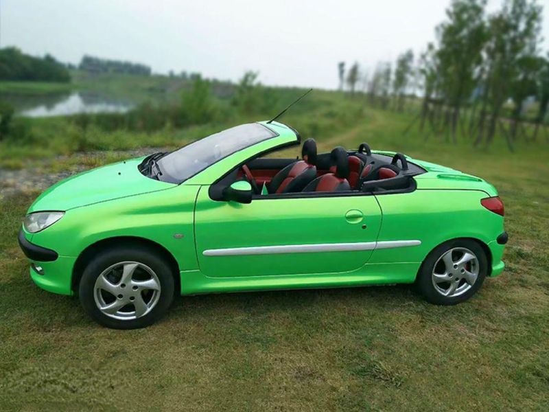 Ultra Glossy Magic Gold Apple Green Car Vinyl Wrap Film