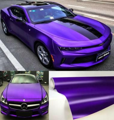 Satin Matte Purple Car Wrap Film Vinyl for Car Body