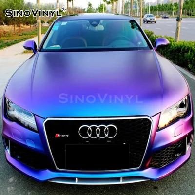 SINOVINYL Super Stretchable Matte Chameleon Electro Auto Wrap Vinyl Film For Car Full Body