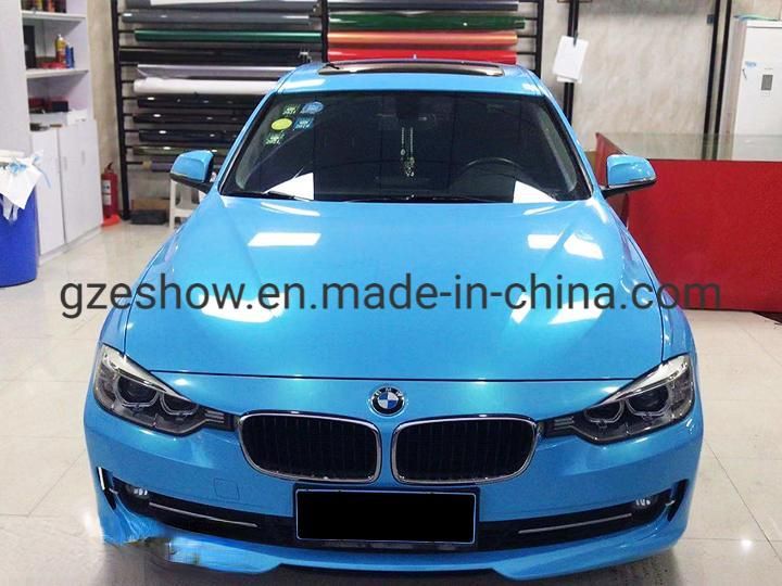 Magic Gold Sky Blue PVC Decorative Film for Car