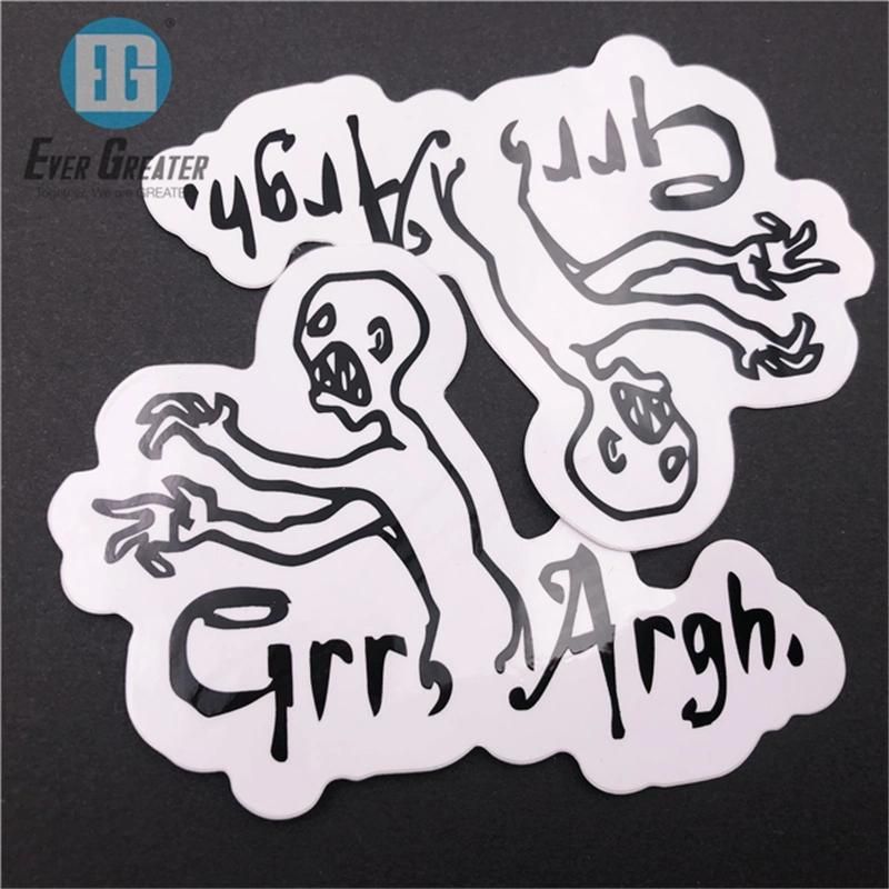 Custom Logo Glass Static Cling Vinyl Die Cut Window Stickers Static Cling Sticker