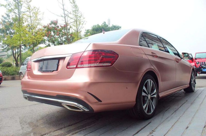 Satin Matte Rose Gold Car Wrap Film Bubble Free for Car Wrapping