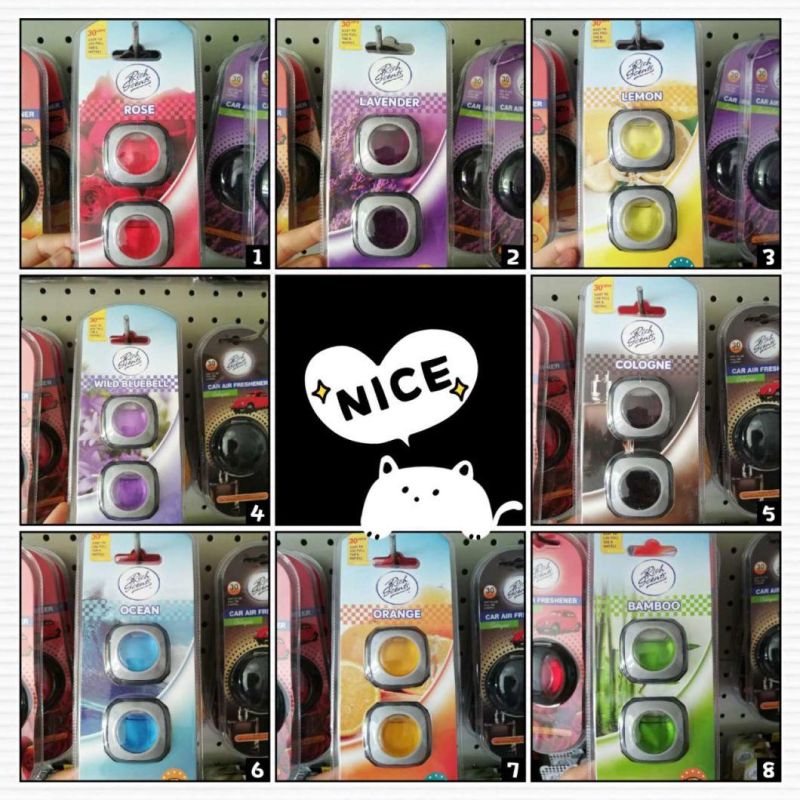 Hot Sale Popular Perfume Paper Card Hanging Car Air Freshener