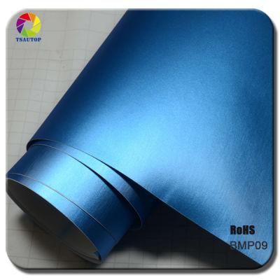 Tsautop 1.52*18m Ice Film Air Bubble Free Brushed Matte Pearl Vinyl Wrap