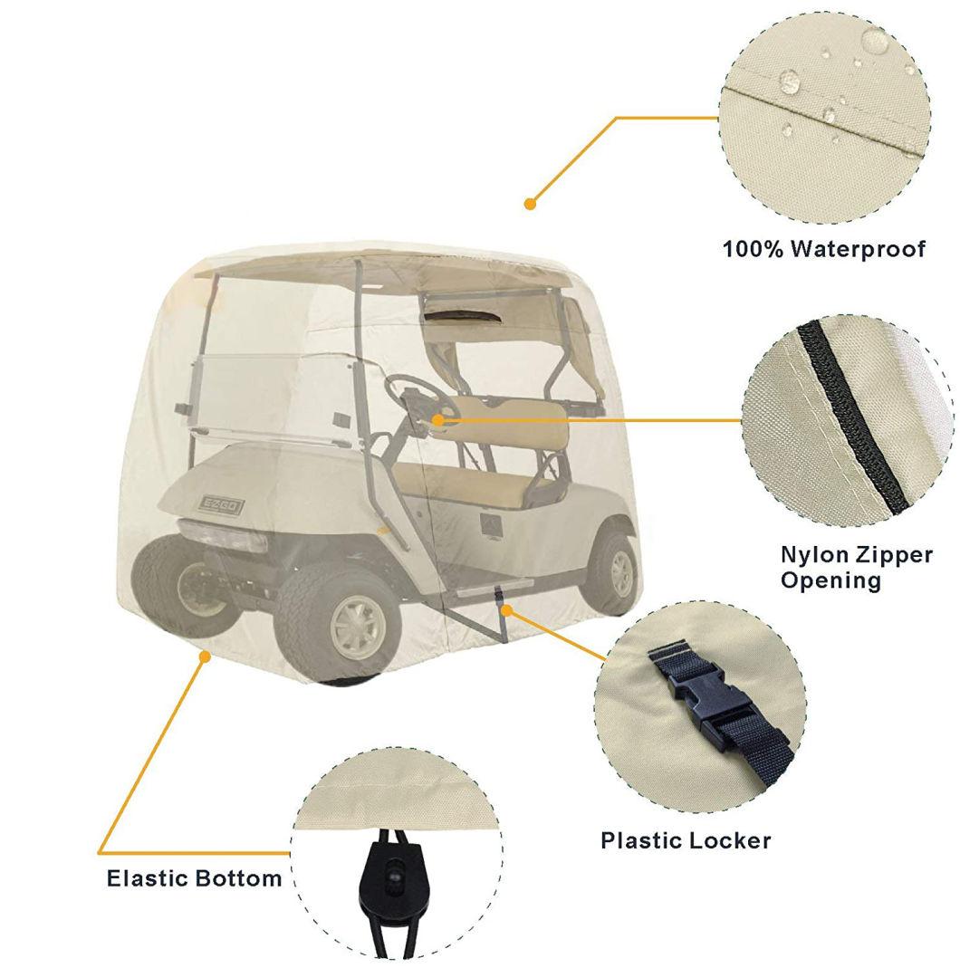 Heavy Duty Waterproof Patio Outdoor Golf Cart Rain Cover