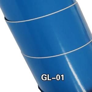 Car Wrapping PVC Bubble Metallic Blue Glossy Vinyl Wrap