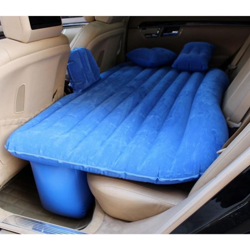 Car Travel Bed Multi-Function Folding Flocking Car Inflatable Bed, SUV Car Mattress, Rear Row Car Travel Sleeping Pad off-Road Air Bed Wyz20367