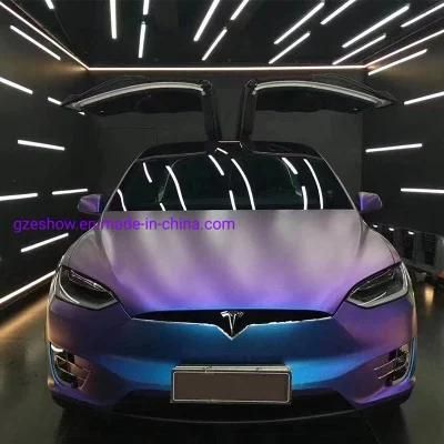 Matte Diamond Aurora Purple Color Vinyl Car Film Sticker