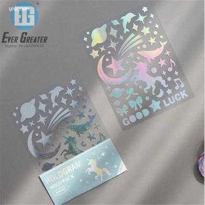 Customized Reflection Anti Counterfeiting Printable Holographic Stickers